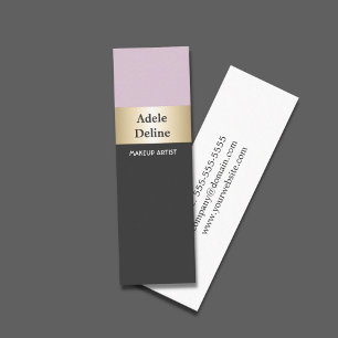 Unique Elegant Makeup Beauty Salon Mini Business Card