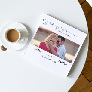 Unique Elegant Photo Wedding Guest Book