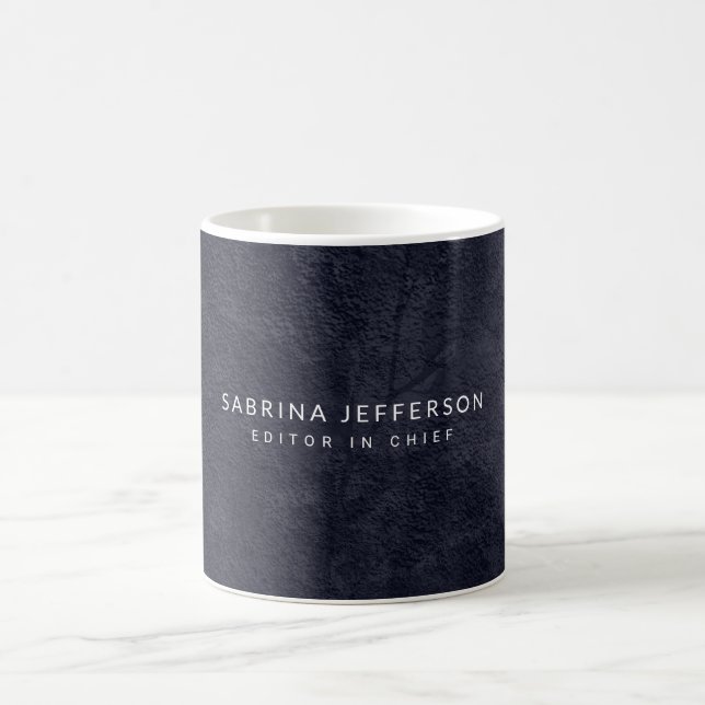 Unique Elegant Plain Simple Minimalist Coffee Mug (Center)