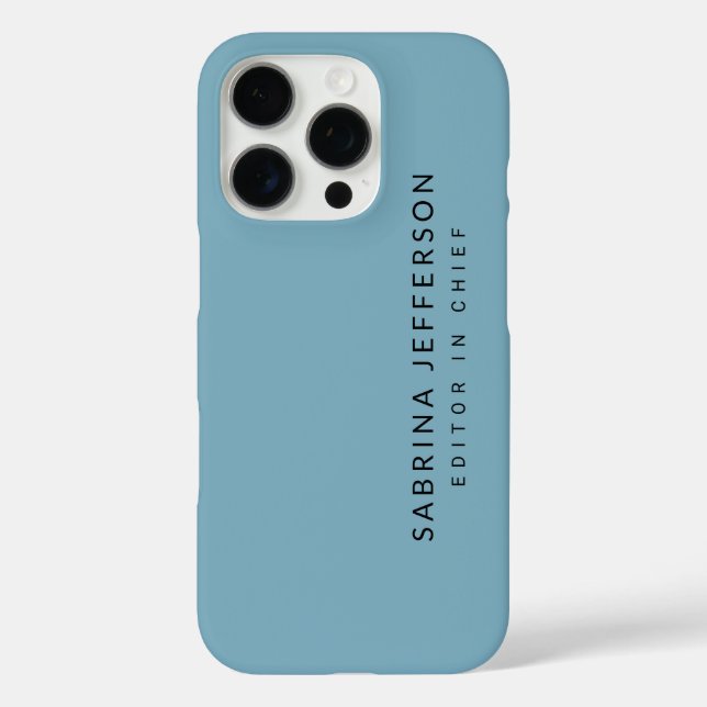 Unique Elegant Plain Simple Minimalist Light Blue Case-Mate iPhone Case (Back)