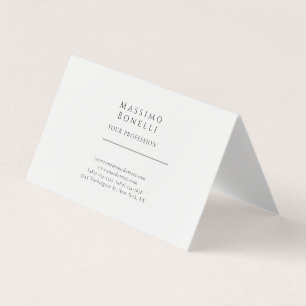 Unique Elegant Plain Simple Special Business Card