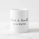 Unique Elegant Plain Simple White Special Large Coffee Mug<br><div class="desc">Choose from Different Types and Sizes. Easy Editing Tools. Classical Professional Simple Template For All Needs.</div>