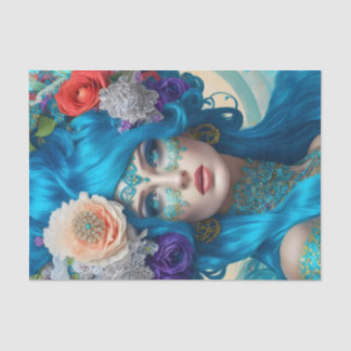 Unique Elegant Victorian Woman Tissue Paper