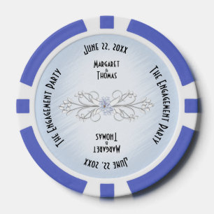 Unique Engagement Party Invitation Poker Chips