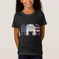 Unique English Bulldog Dog American Flag Gifts