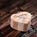 Unique Engraved Heart Shaped Large Jewellery Box<br><div class="desc">Place your ring or charm gift inside this customisable box,  engraved with your own sentiments.</div>