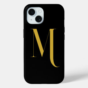 Unique Extra Large Monogram Print iPhone 15 Case