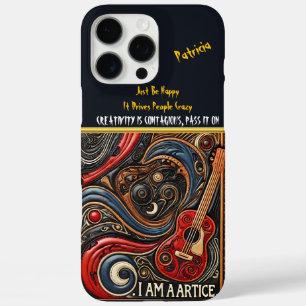 Unique Eye-Inspired Art with Swirling Patterns iPhone 16 Pro Max Case