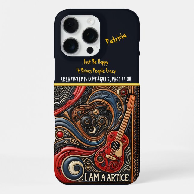 Unique Eye-Inspired Art with Swirling Patterns iPhone Case (Back)