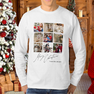 Unique Family Photo Joyful Christmas Personalised T-Shirt