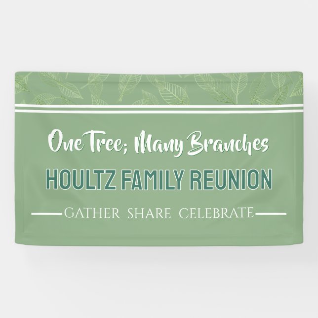 Unique Family Reunion Custom Banner (Horizontal)
