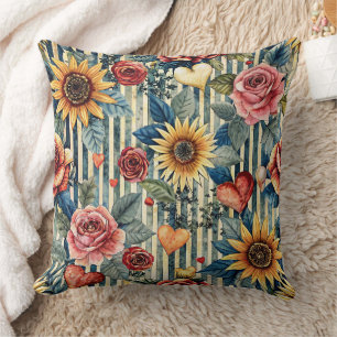 Unique farbenfrohes Design in lebendigen Farben Cushion