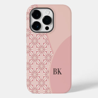 Unique Feminine Pretty Pink Geometric Pattern Case-Mate iPhone 14 Pro Case