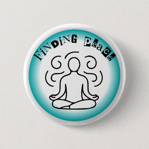 Unique Finding Peace Art Designs - Happy Shopping 6 Cm Round Badge
