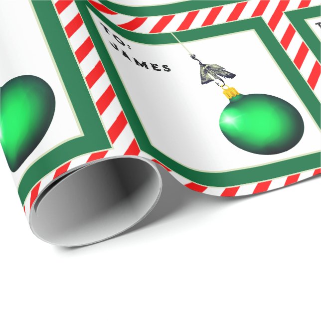 Unique Fishing Fisherman Christmas Wrapping Paper (Roll Corner)