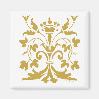 Unique Fleur de lis Queen (antique gold) Magnet