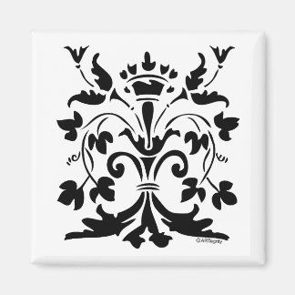 Unique Fleur de lis Queen Magnet