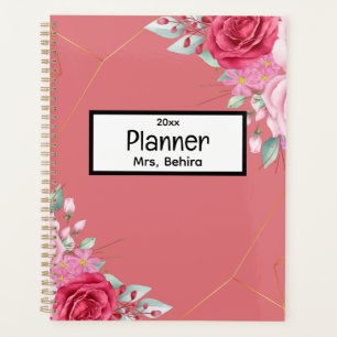Unique floral Back to School Planner