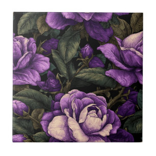 Unique Floral Gardenias Tiles For Stylish Entry