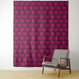 Unique Floral Pattern Damask Style in Purple Tone Tapestry