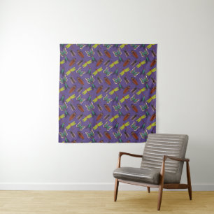 Unique Floral Pattern Tapestry