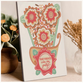 Unique FloralDesign Style Plaque