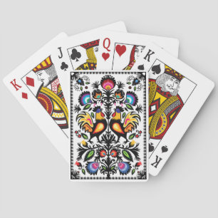 Unique folklore composition playing cards