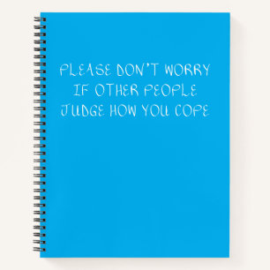 Unique Font Encouraging Empathic Message Notebook
