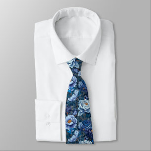 Unique For Him Peonies Flower Tie