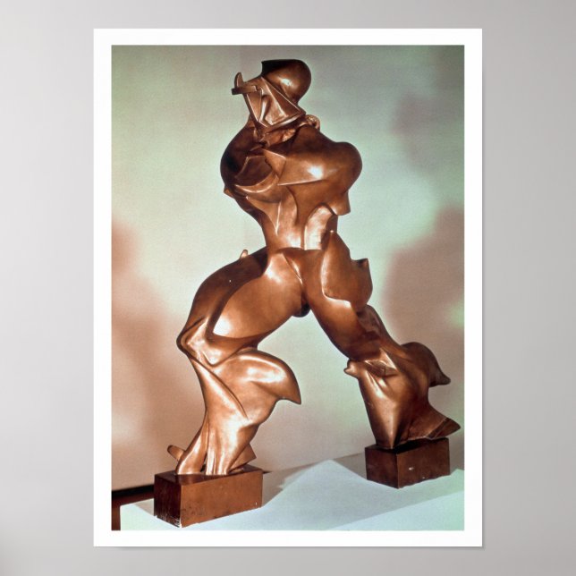 Unique Forms of Continuity in Space, 1913 (bronze) Poster (Front)