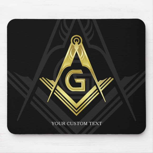 Unique Freemason Gift Ideas | Masonic Mouse Pad (Front)