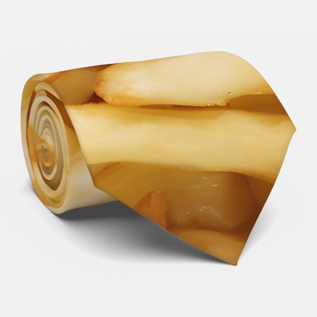 Unique French Fries Neck Tie  (Rolled)