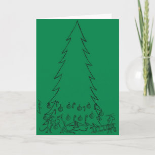 Unique Friends Holiday Card
