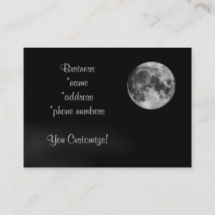 *Unique Full Moon* Lunar Business Cards