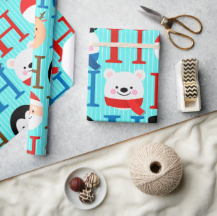 Unique Fun Colourful Christmas Wrapping Paper