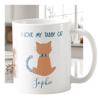 Unique Fun Love My Tabby Cat Mug