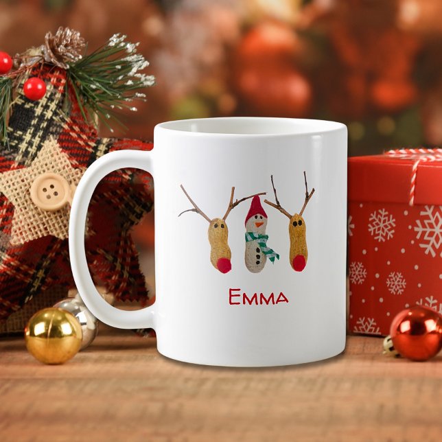 Unique fun reindeer snowman Christmas mug (Creator Uploaded)
