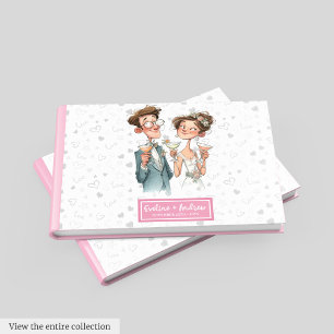 Unique Funny Quirky Couple Wedding Guest Book