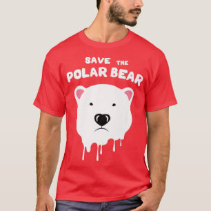 Unique Funny Save the polar bear climate change aw T-Shirt