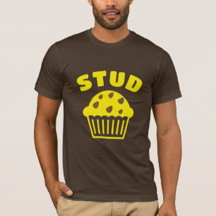 Unique Funny Stud Muffin Cupcake Muffin Design T-Shirt
