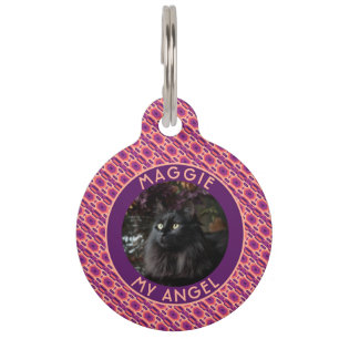 Unique Fur Mum Gift Ethnic Print Pet Tag