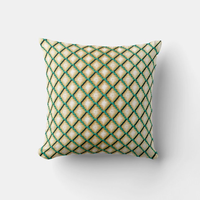 Unique Geometric Diamond Design Cushion (Front)