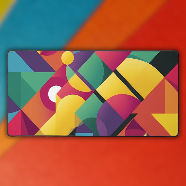Unique Geometric Shapes Abstract  Desk Mat (Creator Uploaded)