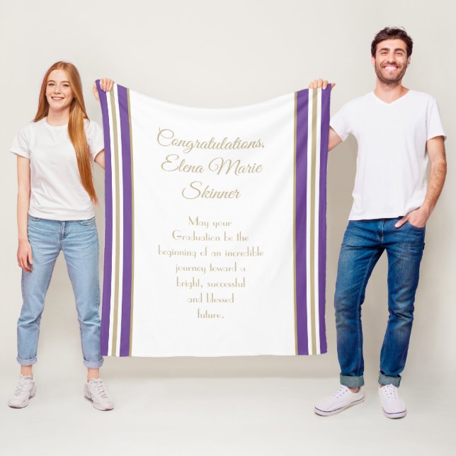 Unique gift! Custom Graduation blanket (In Situ)