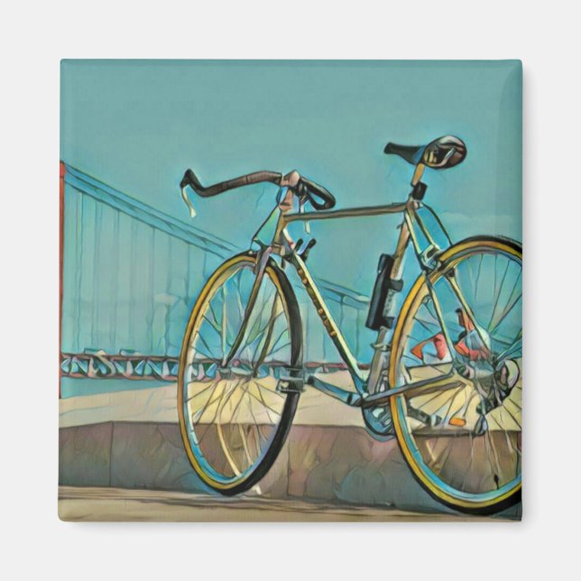 Unique gifts for bikers magnet (Front)