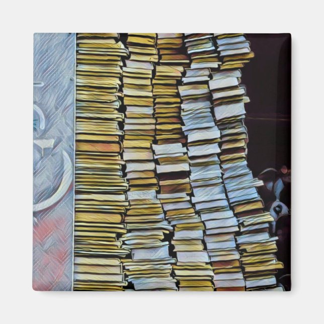 Unique gifts for book lovers magnet (Front)