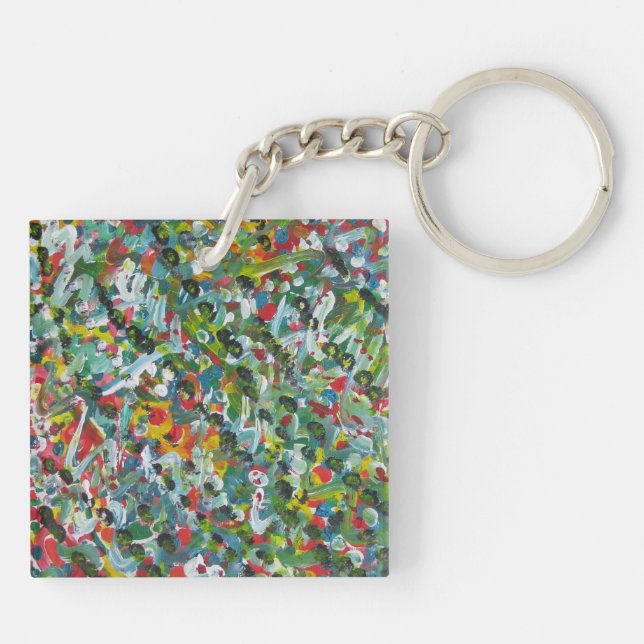 Unique Gifts - Square (double-sided) Keychain (Back)