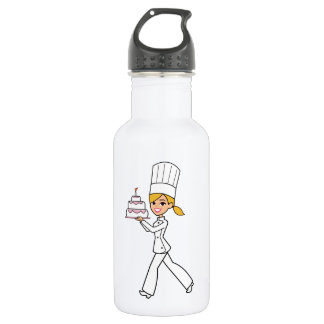 Unique Girl Chef Illustration 532 Ml Water Bottle