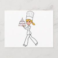 Unique Girl Chef Illustration