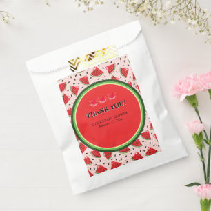 Unique Glitter Modern Watermelon Baby Shower Favour Bags